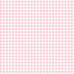  gingham with valentine hearts in baby pink and white | tiny