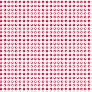 gingham with valentine hearts in red, pink and white | tiny