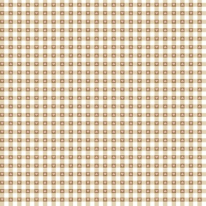 gingham with valentine hearts in warm neutral colors | tiny