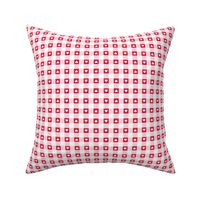 gingham with valentine hearts in red, pink and white | small