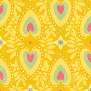 Forest Hearts Yellow (L)  