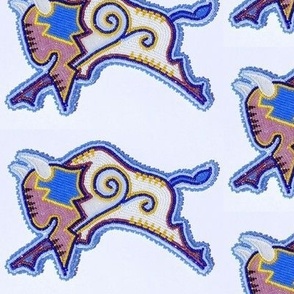 Beadwork Buffalo Pattern - Large