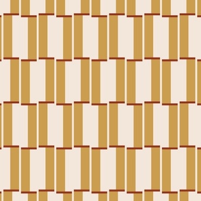 Dancing Stripes Checkers - Gold