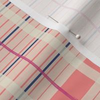 Ruby's blanket - stripes - grid - geometric texture pattern, 