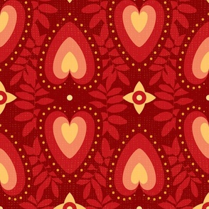 Forest Hearts Red (L) 