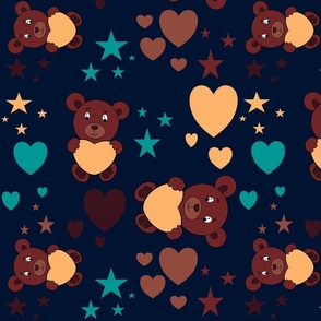 Bear heart star