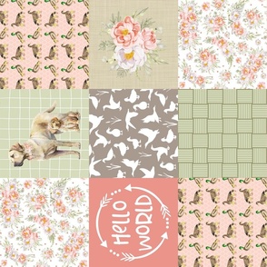 Labs and Ducks Patchwork Quilt