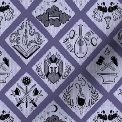 RPG Village Signs Inverted Grey Purple small scale