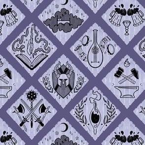 RPG Village Signs Inverted Grey Purple small scale