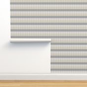 warm minimalism -horizontal stripes and stitches - tricolor