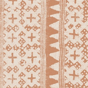 Hill tribe batik Large 24 in. warm clay
