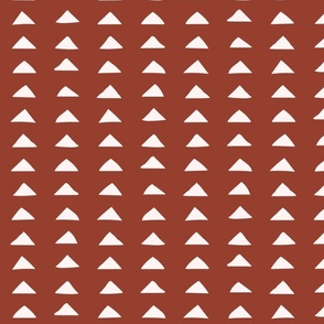 Terracotta Triangles // Cream on Rust
