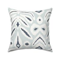 Custom Erin Version 2 Larger Bloom Ikat Serenly Naval and White