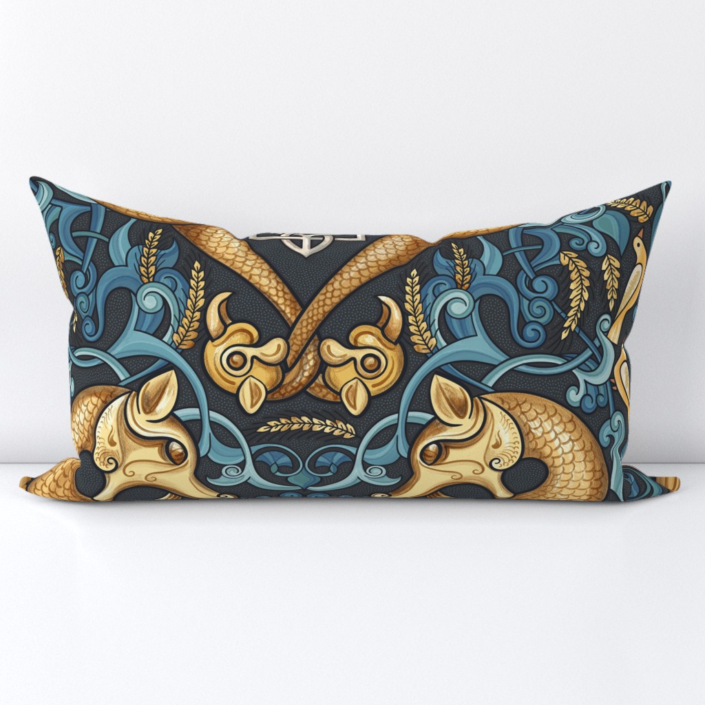 Evren Dragons Prussian Blue Large  