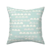 Foothills // Light Pastel Baby Blue // Freehand Coordinating Patterns // 