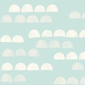Foothills // Light Pastel Baby Blue // Freehand Coordinating Patterns // 