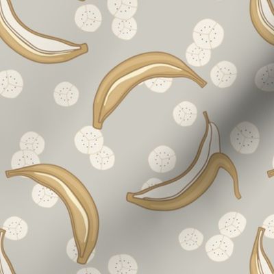 Bananas - Medium - Grey, Yellow, Cream