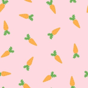 Easter Carrot Scatter on  Pink