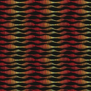 Wavy Lines in Yellows and Oranges