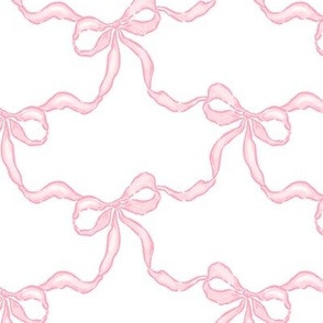 Pink Bow Trellis Lattice, Baby Nursery, Pastel Pink, Preppy, Grand Millennial PF148h