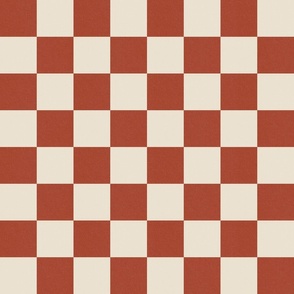 Simple Red and cream checked pattern