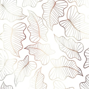 Drawing of Leaves with slight color nuance