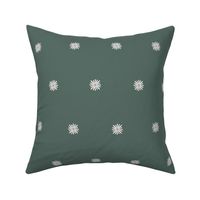 Easter daisy flowers - forest green