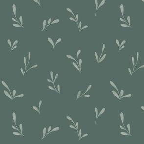 Easter leaves - forest green