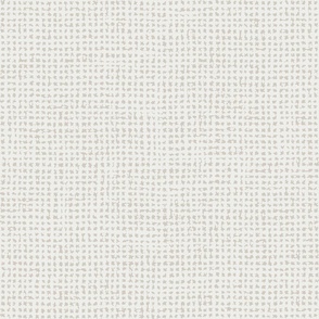 Small // White and light gray burlap crosshatch woven texture