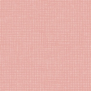 Small // Rose pink crosshatch burlap linen woven texture