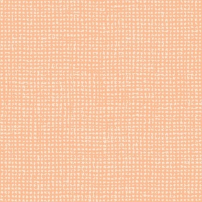 Small // Peach fuzz crosshatch burlap woven texture
