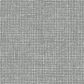 Small // Gray crosshatch burlap woven neutral texture