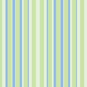 Strawberry Stripe Lime Green and Blue