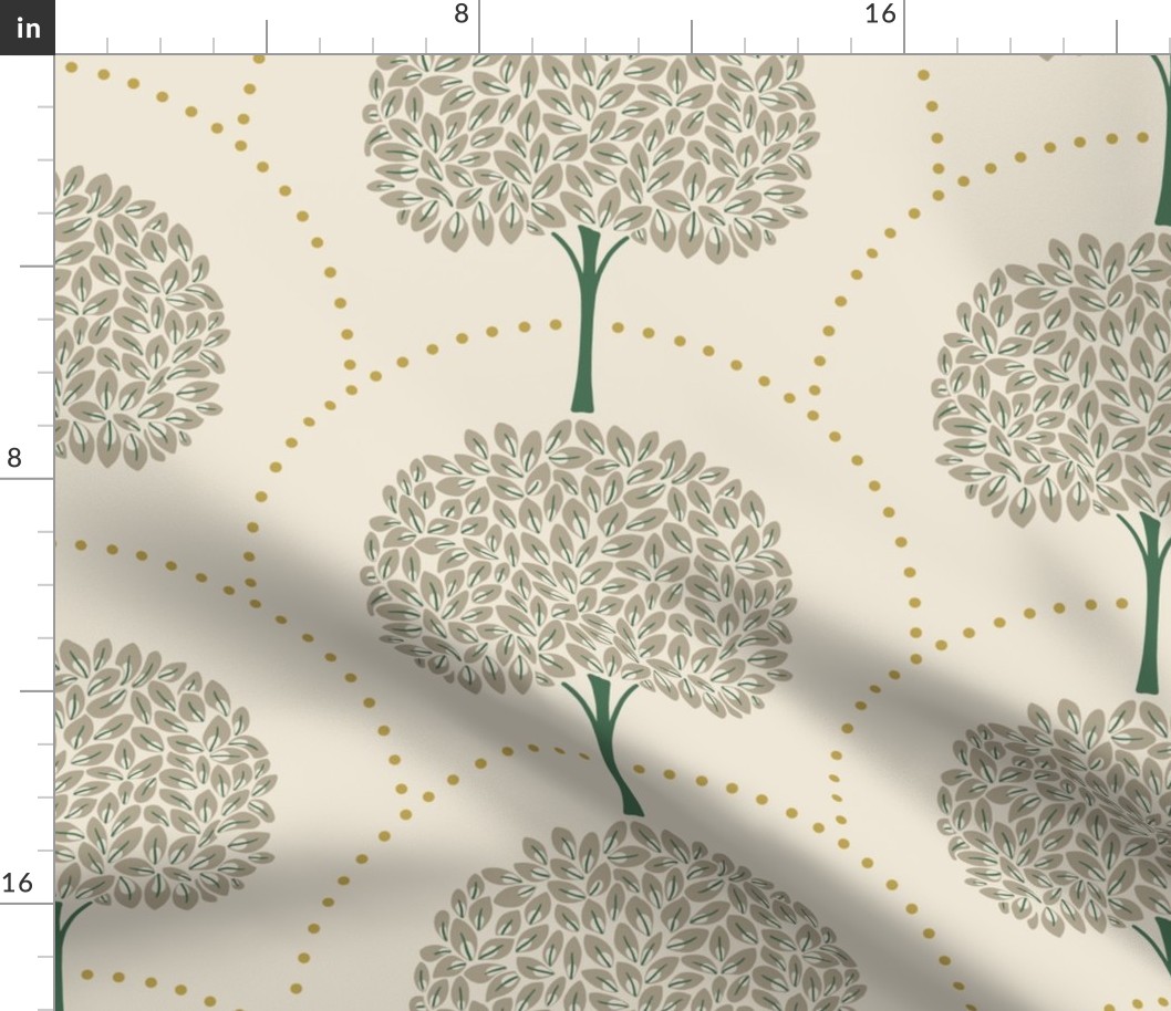 Round Forest - Greige Trees