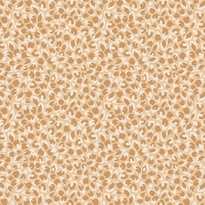 Petals print on Gold Sand | Marigold Lady Collection MLC-210103