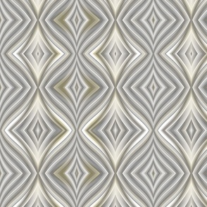 Elegant geometric pattern. Light grey-olive ornament. 