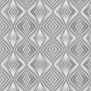 Elegant geometric pattern. White, light grey background.