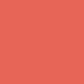 Ruby Red - Solid Color - Hex E46556