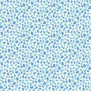 Lovely Leopard Shades of Blue - Medium Scale