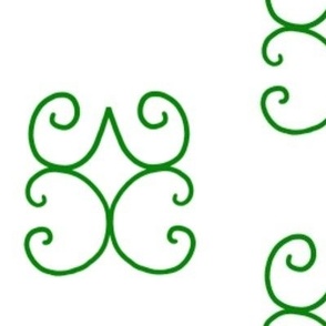 Green Simple Double Curve - Wabanaki