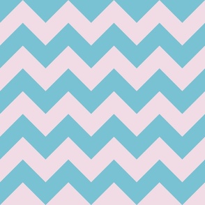 blue and lavender chevron, lines, zig zag, geometric (medium)