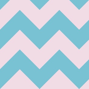 blue and lavender chevron, lines, zig zag, geometric (large)