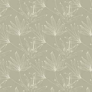 Simple Palms in Sage Green