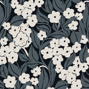 Grey Floral Pattern