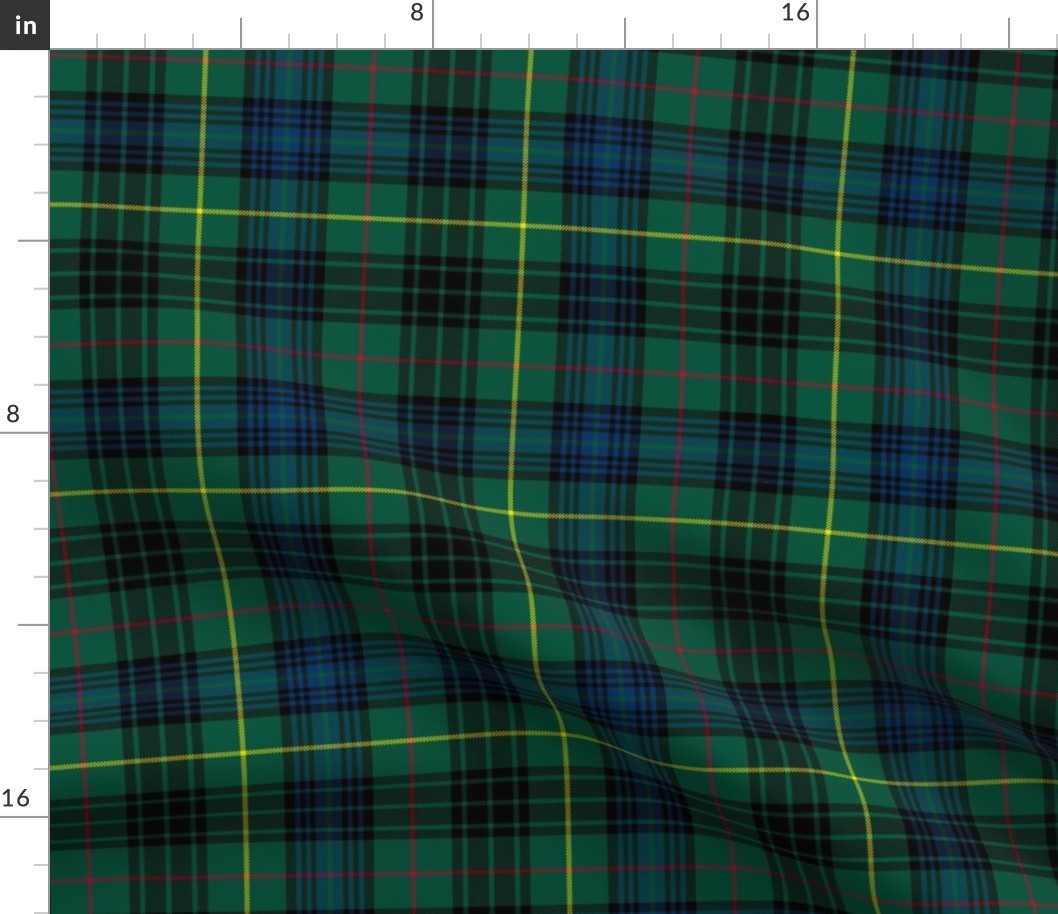 Stewart hunting alternate tartan - 6" dark saturated  - 1819 Wilson's of Bannockburn