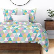 Pyramid puzzle - pastels, large scale by Cecca Designs