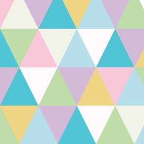 Pyramid puzzle - pastels, large scale by Cecca Designs