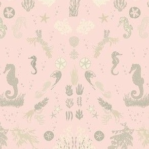 sea damask whites extras blush