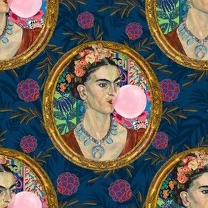 For the love of Color  Bubble Gum Tribute to Frida - Medium Size