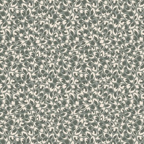 Petals print on Sage Green | Marigold Lady Collection MLC-210103-02